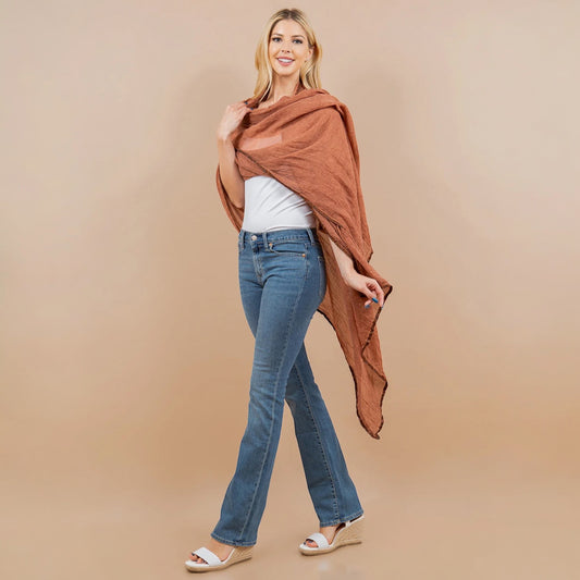 30303 Fall Flower Scarf