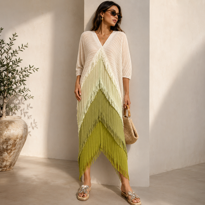 70544 Sunset Fringe Dress