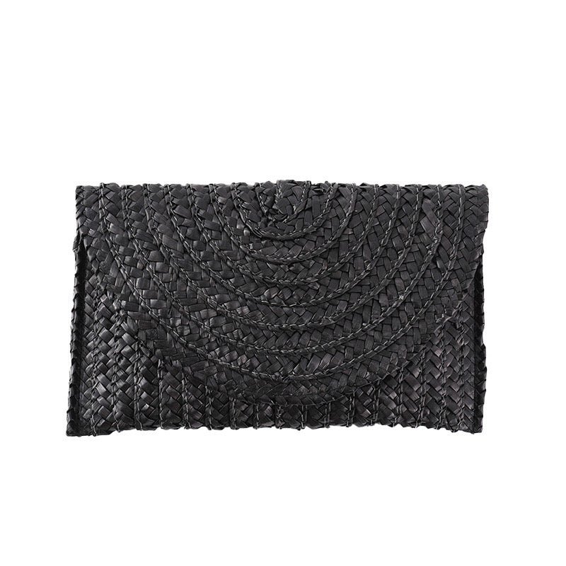 90138 Colorful Straw Clutch