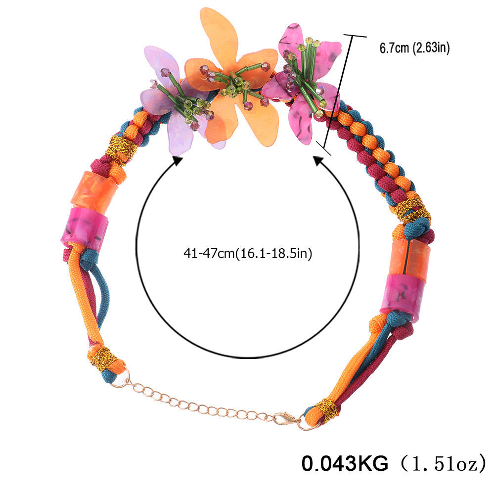 80021 Flower Cut Necklace