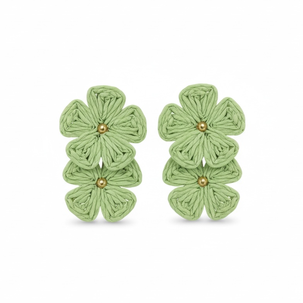 80187 Raffia Earrings