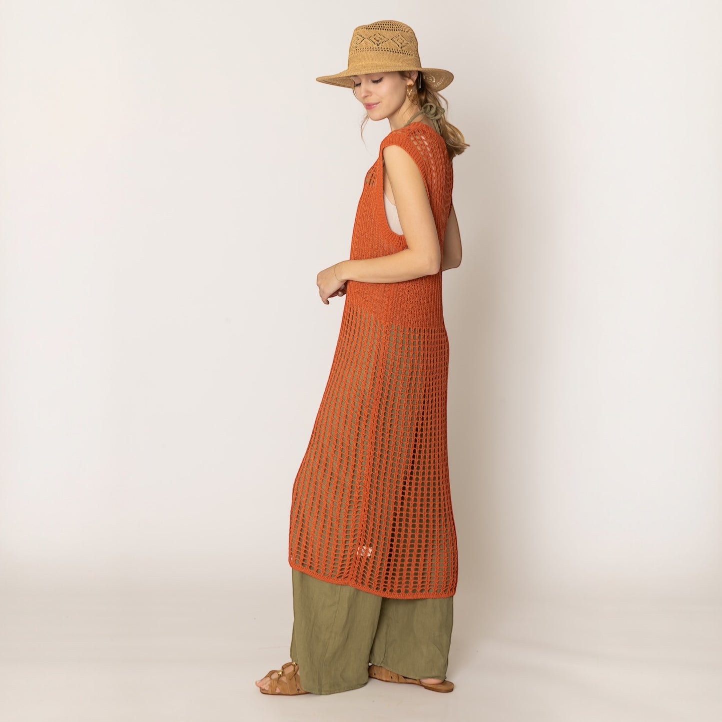 70059 Block Crochet Dress