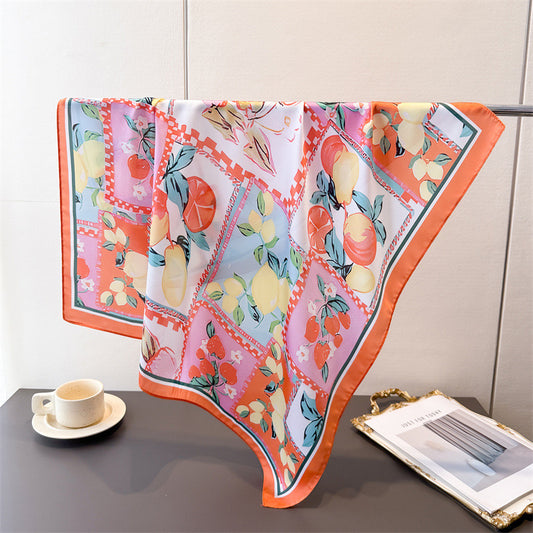 00124.28 Silk Square - Tangerine