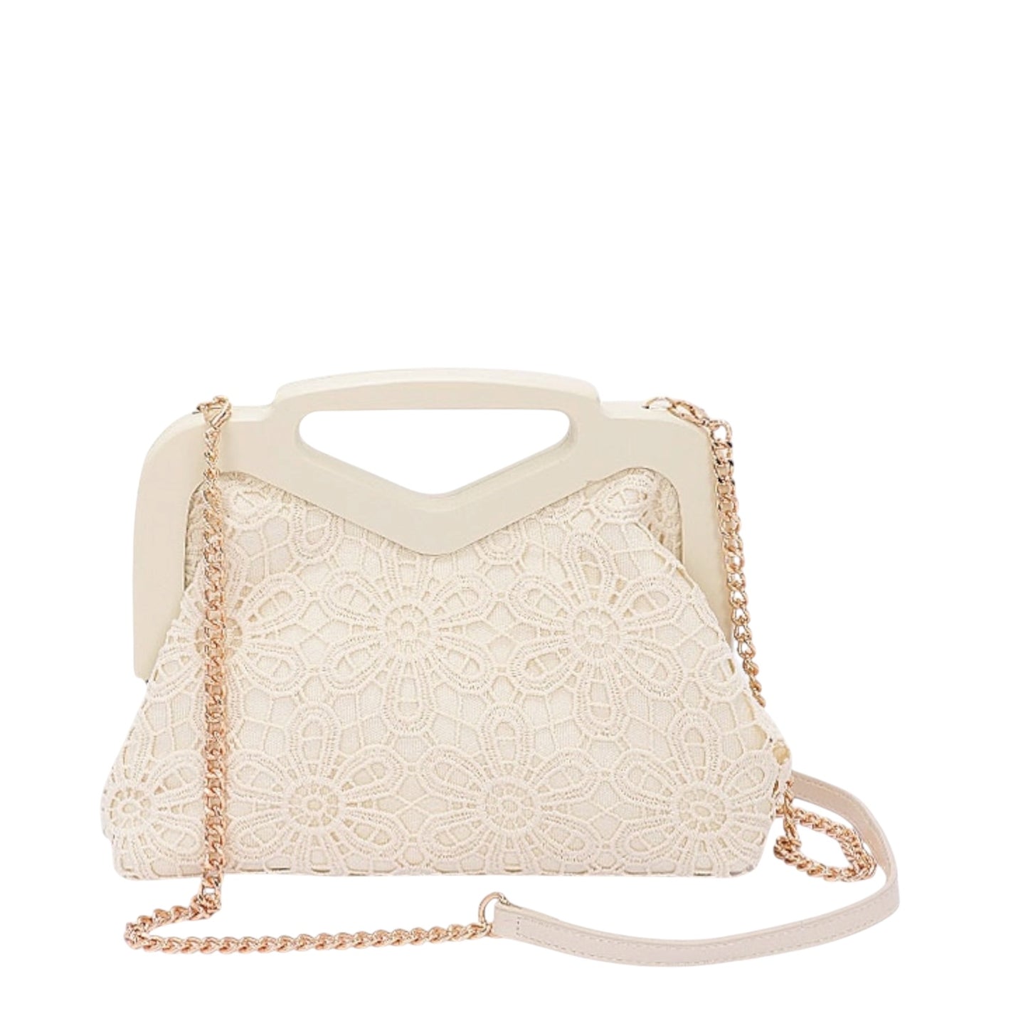 90026 Crochet Wood Clutch