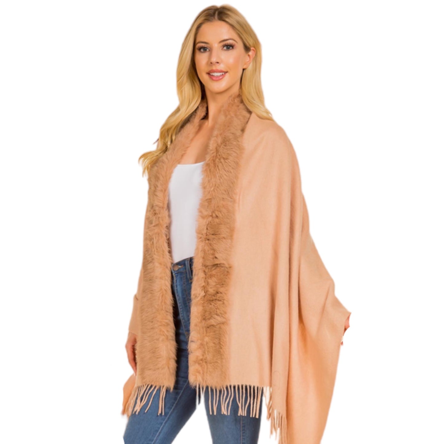 60025 Tiffany Fur Shawl