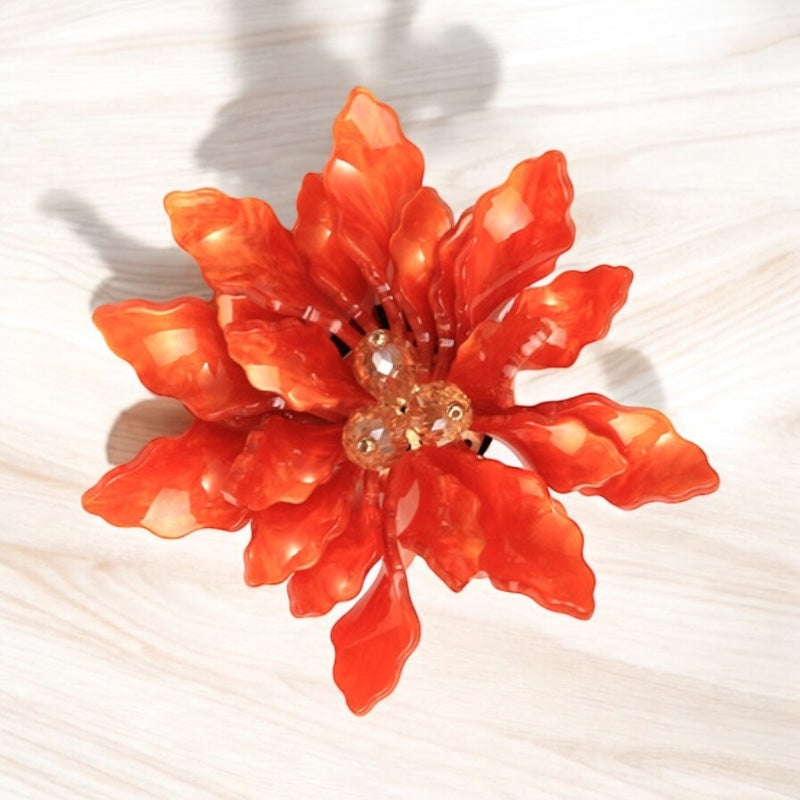 00242 Ari Lotus  Brooch