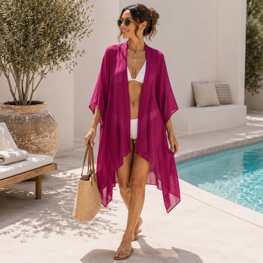 70380 Solid Kimono
