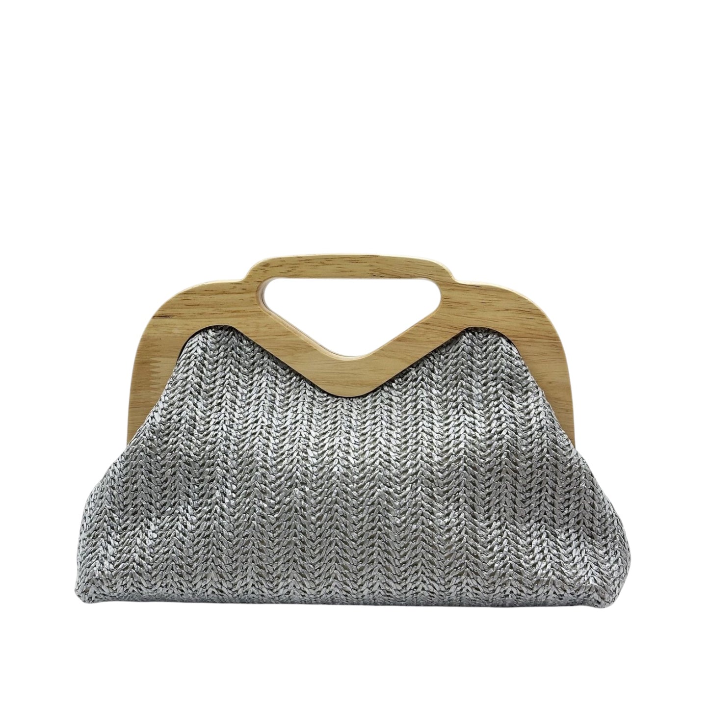 90028 Straw Wood Clutch