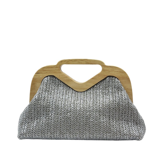 90028 Straw Wood Clutch