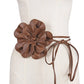 00347 Leather Flower Belt