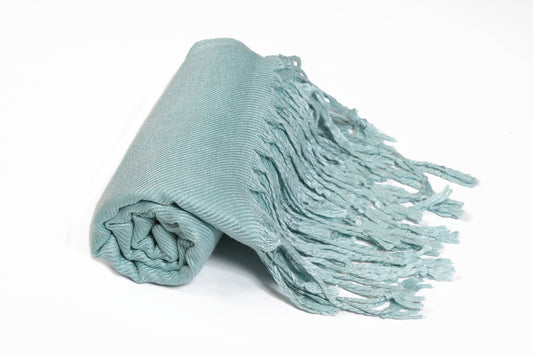 10157 Pashmina Solid Baby Blue