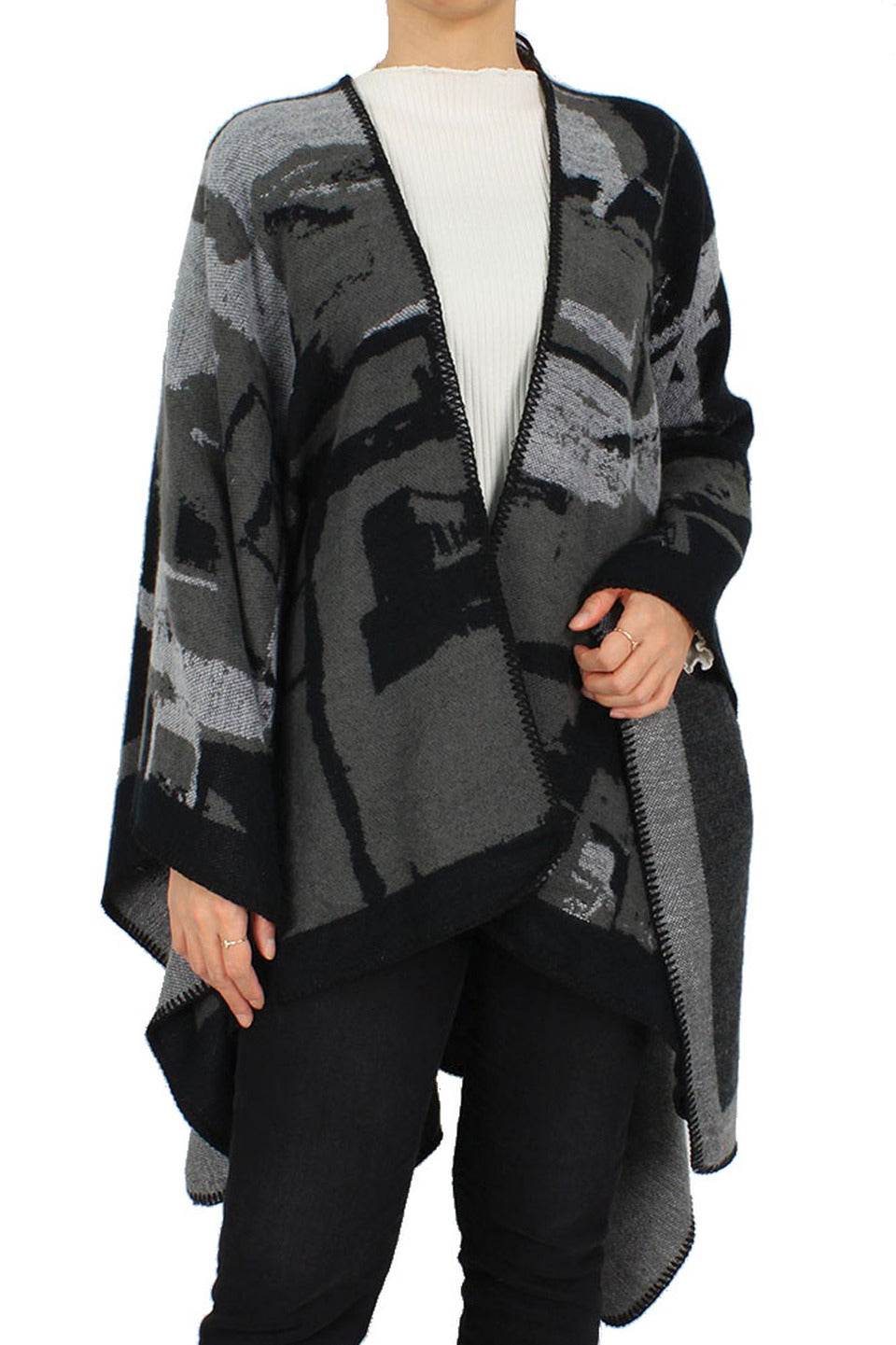 70045 Abstract Ruana