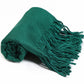 10159 Pashmina Solid Forest Green