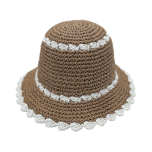 00148 Straw Bucket Hat