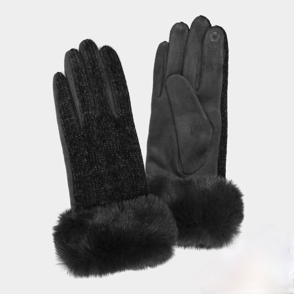 00118.3 Gloves - Chenille Furry